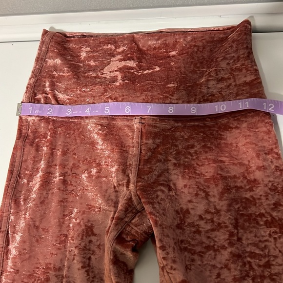Lululemon leggings. Pink velvet, size 4. - Picture 3 of 7